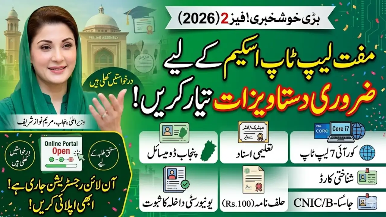 CM Laptop Scheme Required Documents