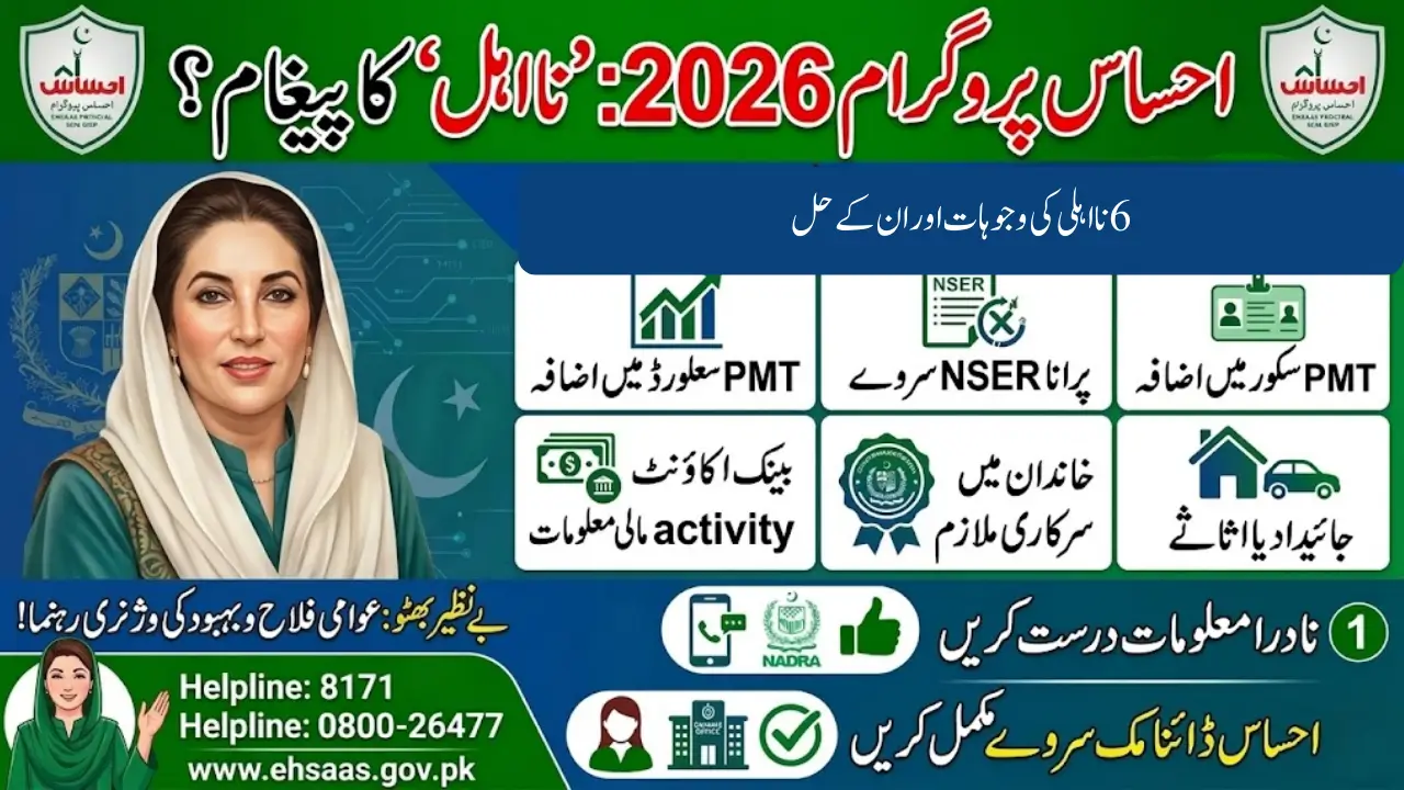 Ehsaas Program Ineligibility 2026