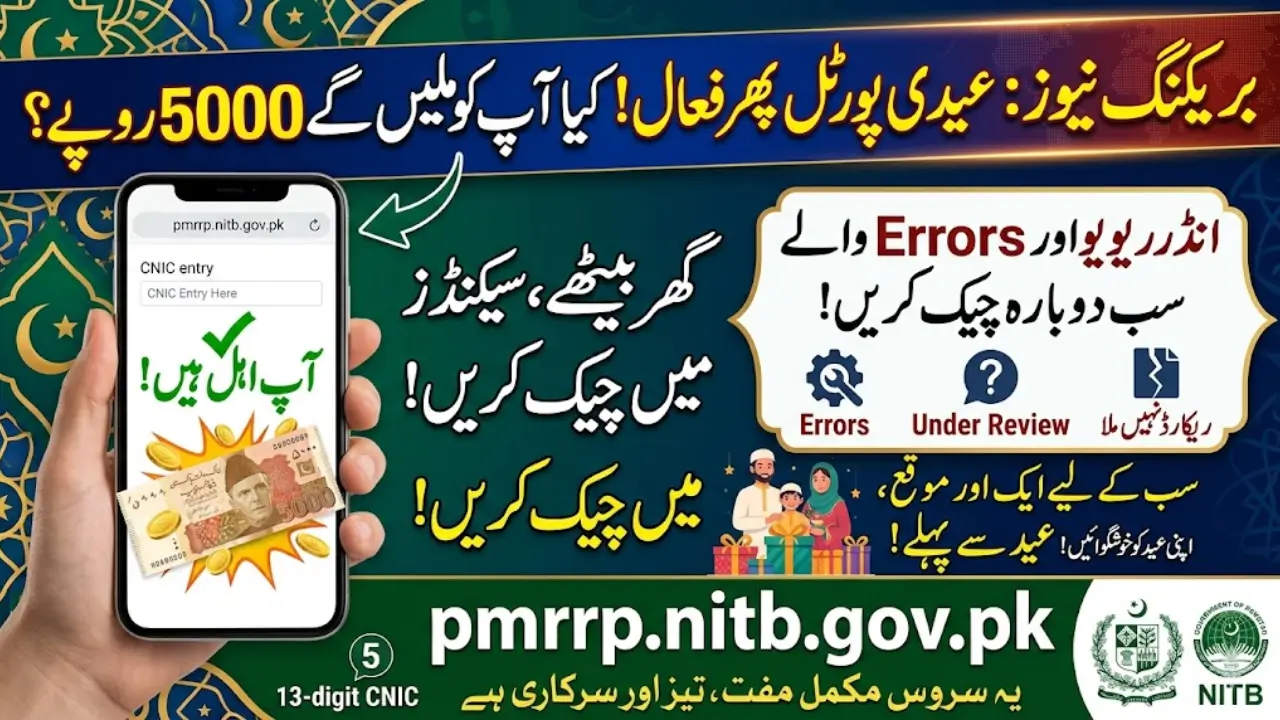 Pmrrp.nitb.gov.pk Portal Again Opend